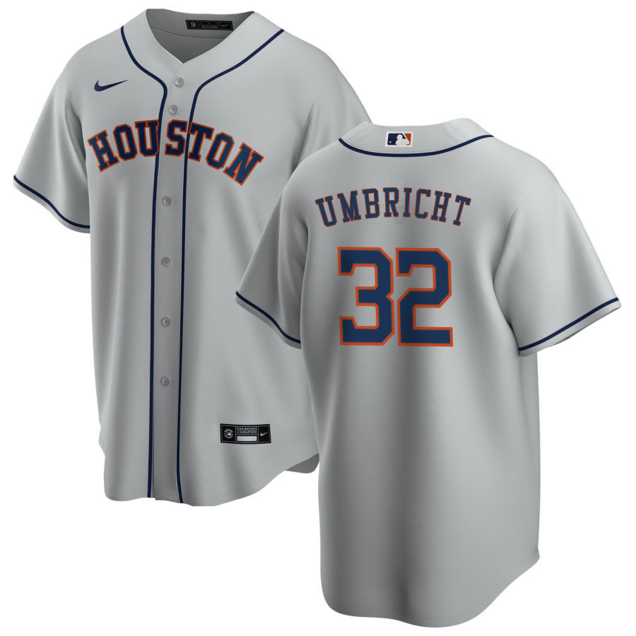 Nike Men #32 Jim Umbricht Houston Astros Baseball Jerseys Sale-Gray